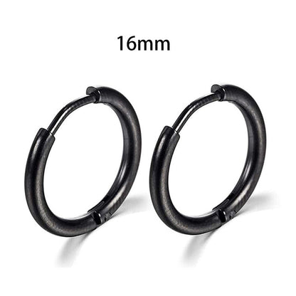 2022 New Simple Stainless Steel Gold Small Hoop Earrings for Women Men Cartilage Ear Piercing Jewelry Pendientes Hombre Mujer